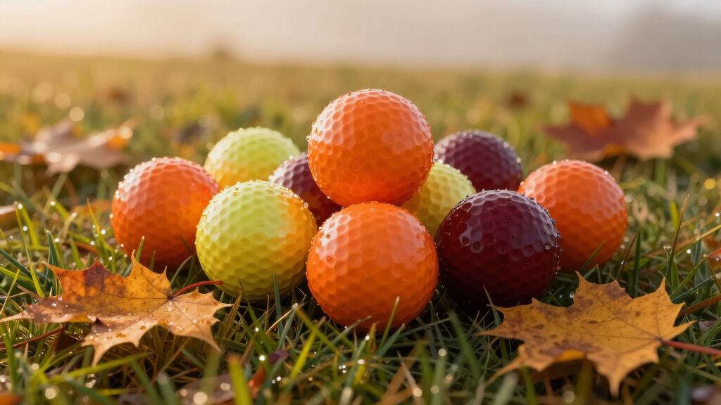best color golf balls for fall