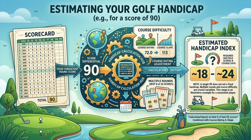If I Shoot 90 What Is My Handicap