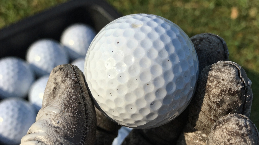 cosmetically restored used golfballs